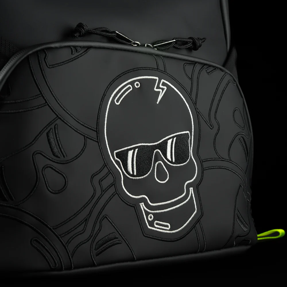 Black & Bolt Stacked Skulls Backpack - Image 4