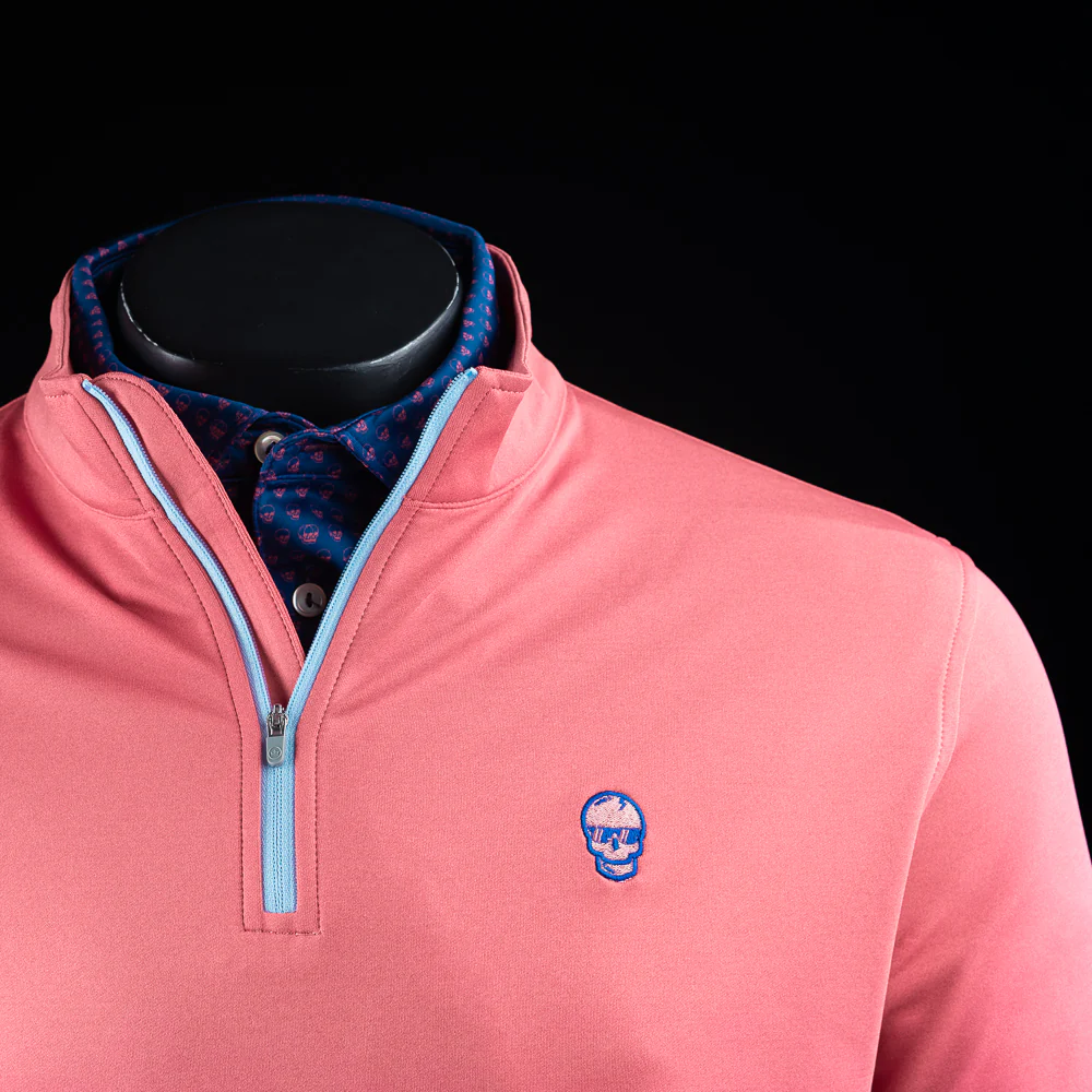 Cape Red Skull 1/4 Zip Pullover - Image 3