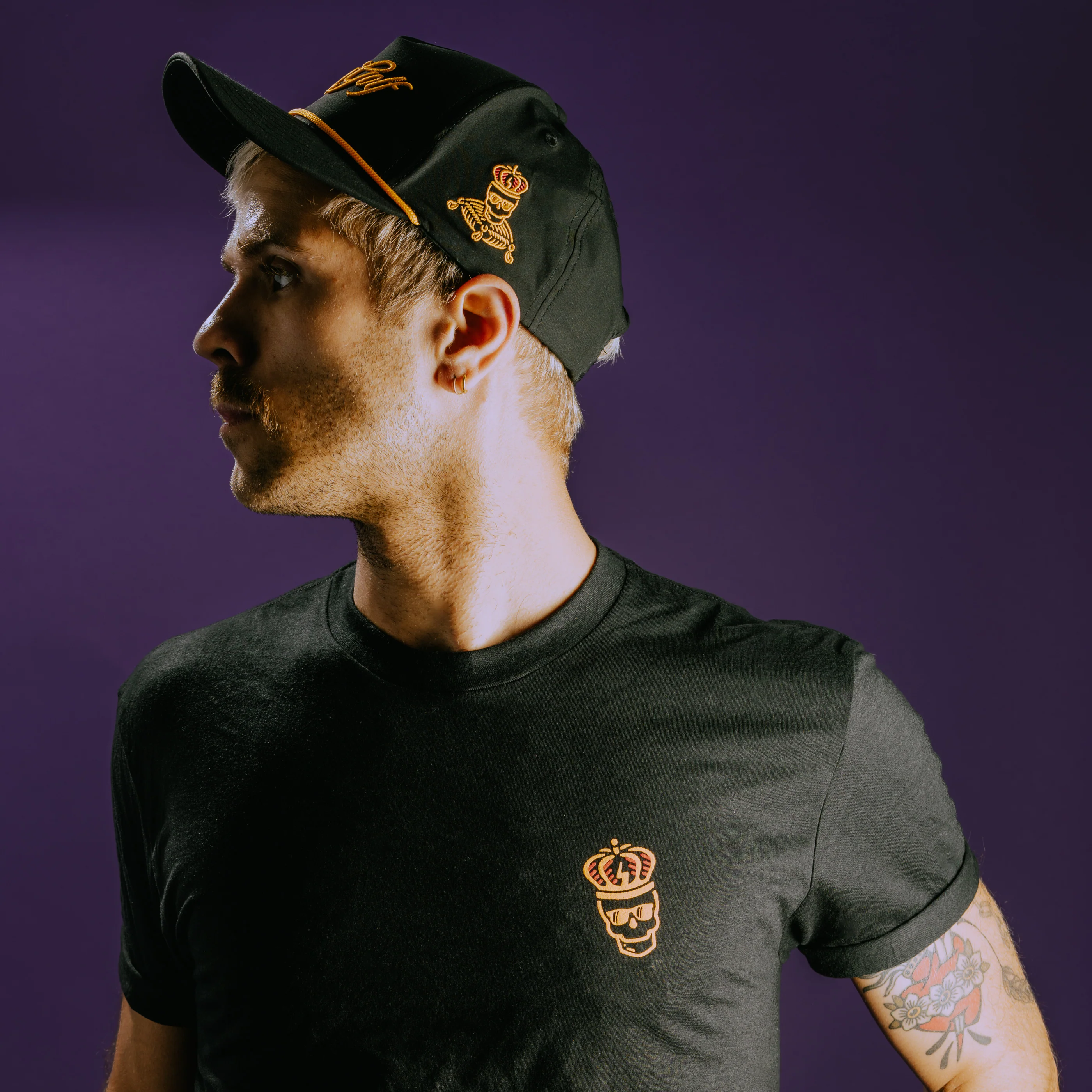 Crown Skull Black T-Shirt - Image 3