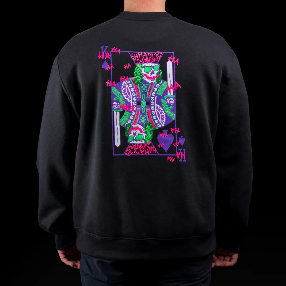 Defaced Skeleton King Crewneck Sweatshirt - Image 2