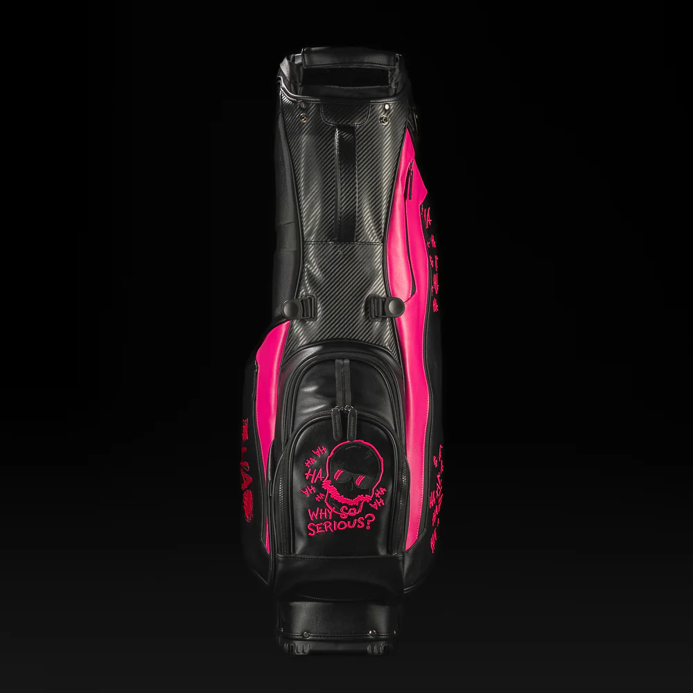 Defaced Skull Black Stand Bag - Image 3