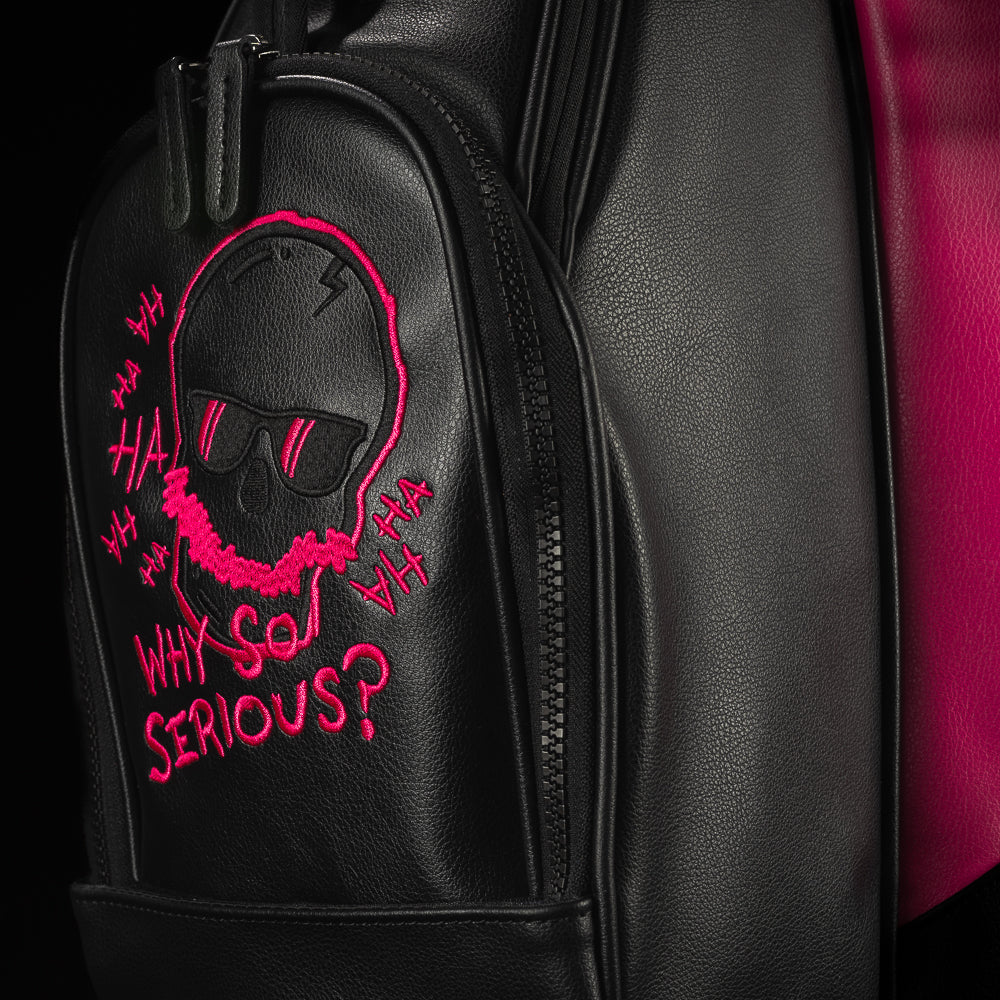 Defaced Skull Black Stand Bag - Image 4