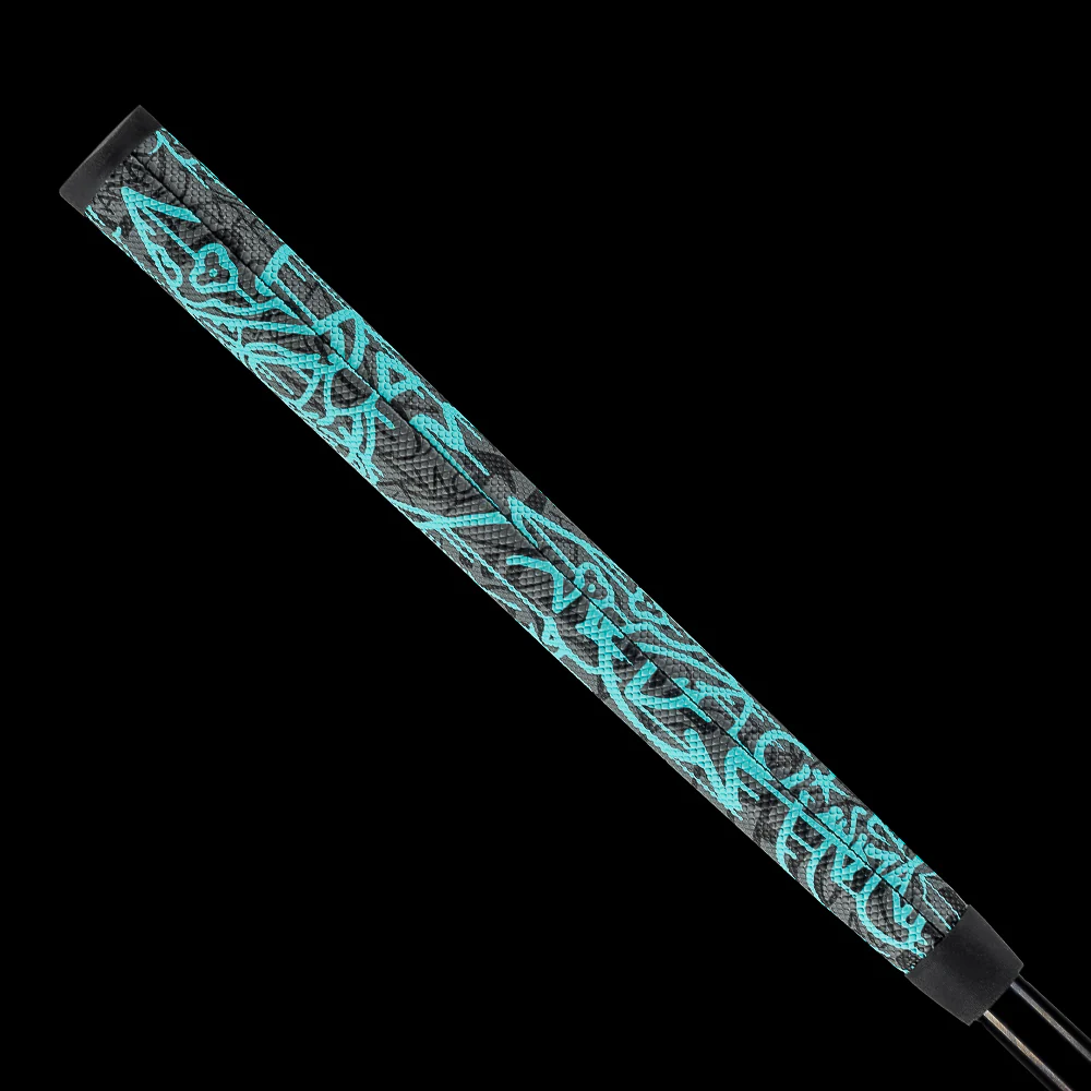 Fully Tagged Aqua Midsize Putter Grip - Image 4