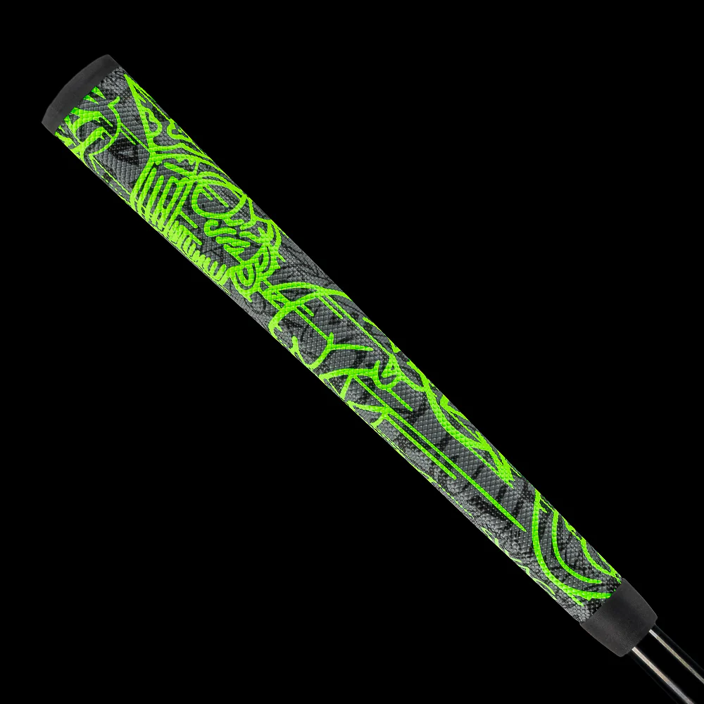 Fully Tagged Neon Green Midsize Putter Grip - Image 3
