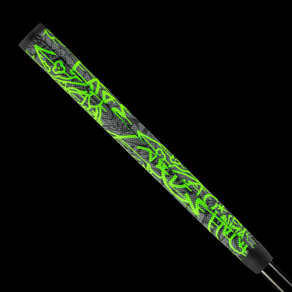 Fully Tagged Neon Green Midsize Putter Grip - Image 4