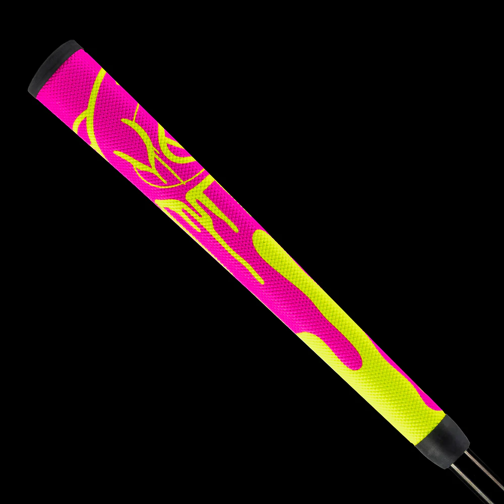 Neon Pink Dripping Flipper Midsize Putter Grip - Image 3