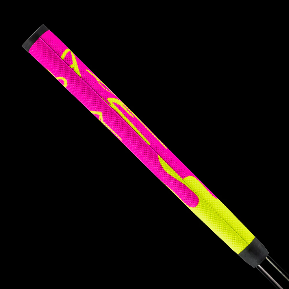 Neon Pink Dripping Flipper Midsize Putter Grip - Image 4