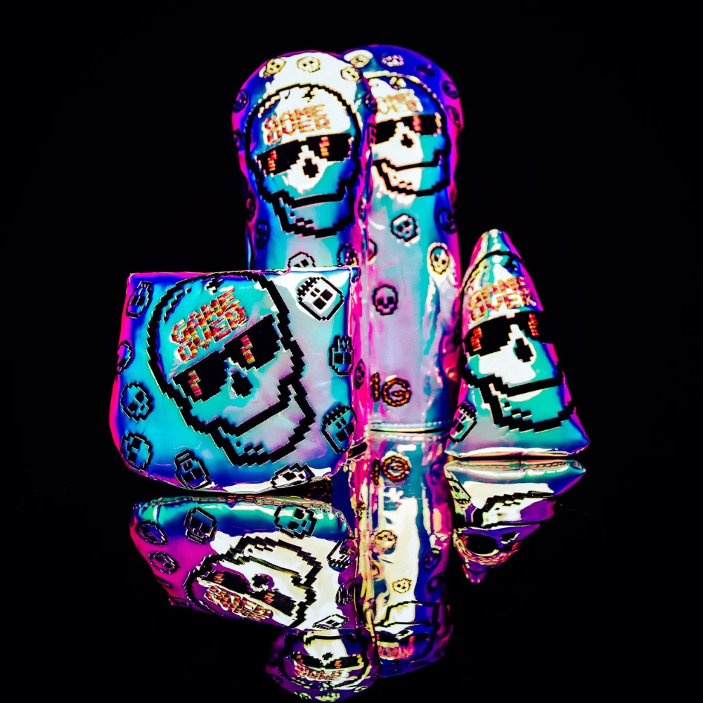 Pearlescent Game Over Skull Wood Cover Set - Image 2