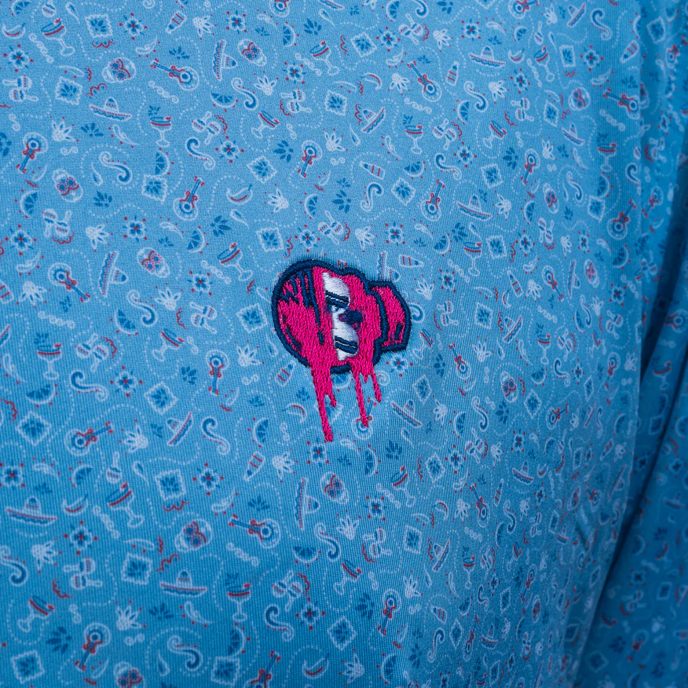 Peter Millar Day Of The Dead Performance Jersey Polo Shirt - Image 2