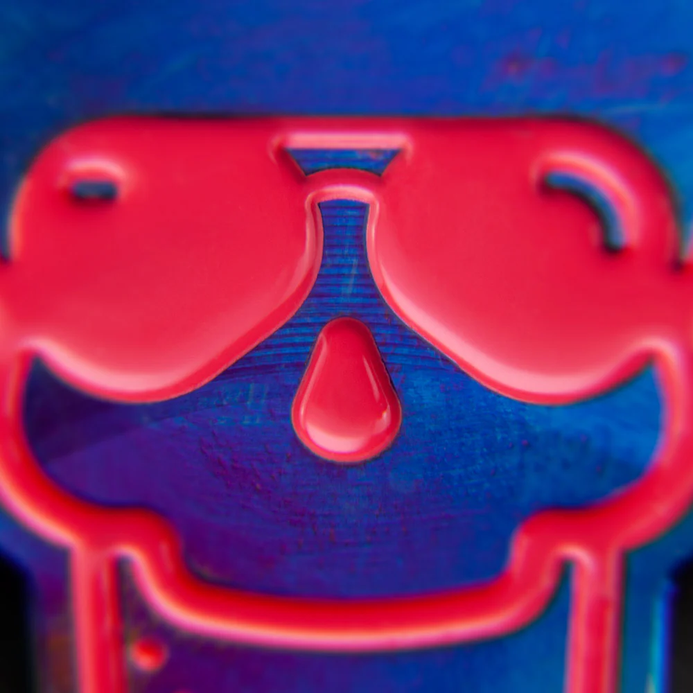 Hyper Blue Titanium Skull Marker - Image 3