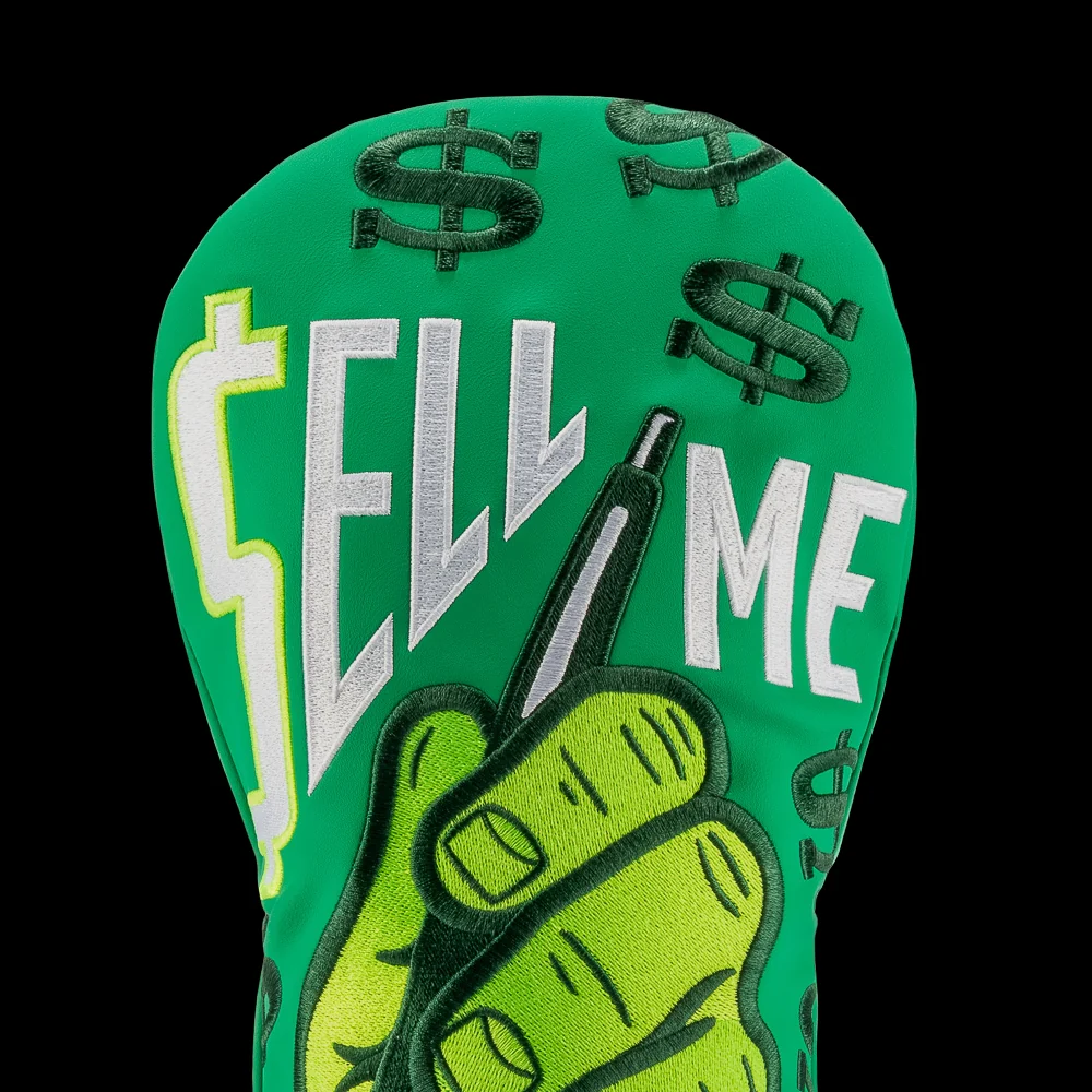 Rewind Golf Wolf of Wall Street Sell Me This Pen Driver Headcover - Image 3